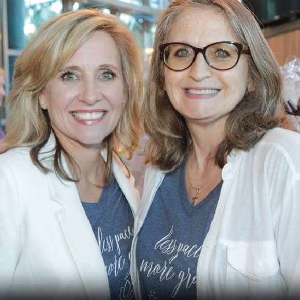 Women Smiling at the camera